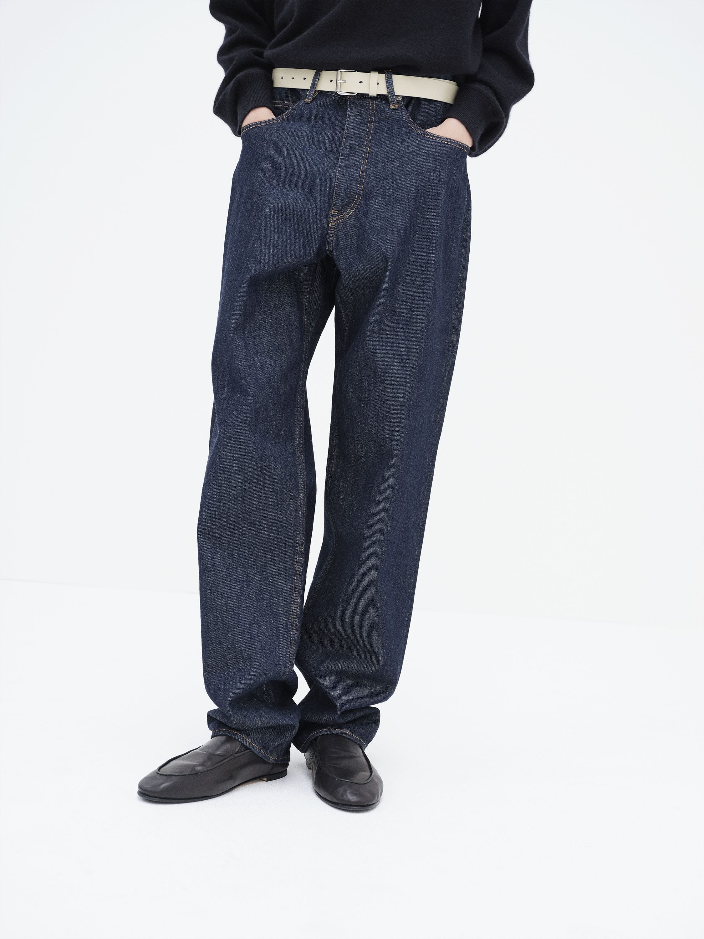 HARD TWIST DENIM WIDE PANTS 詳細画像 INDIGO 2