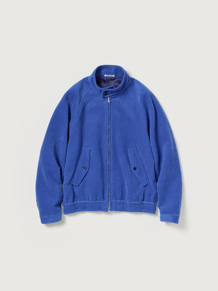 WOOL CASHMERE CORDUROY ZIP BLOUSON