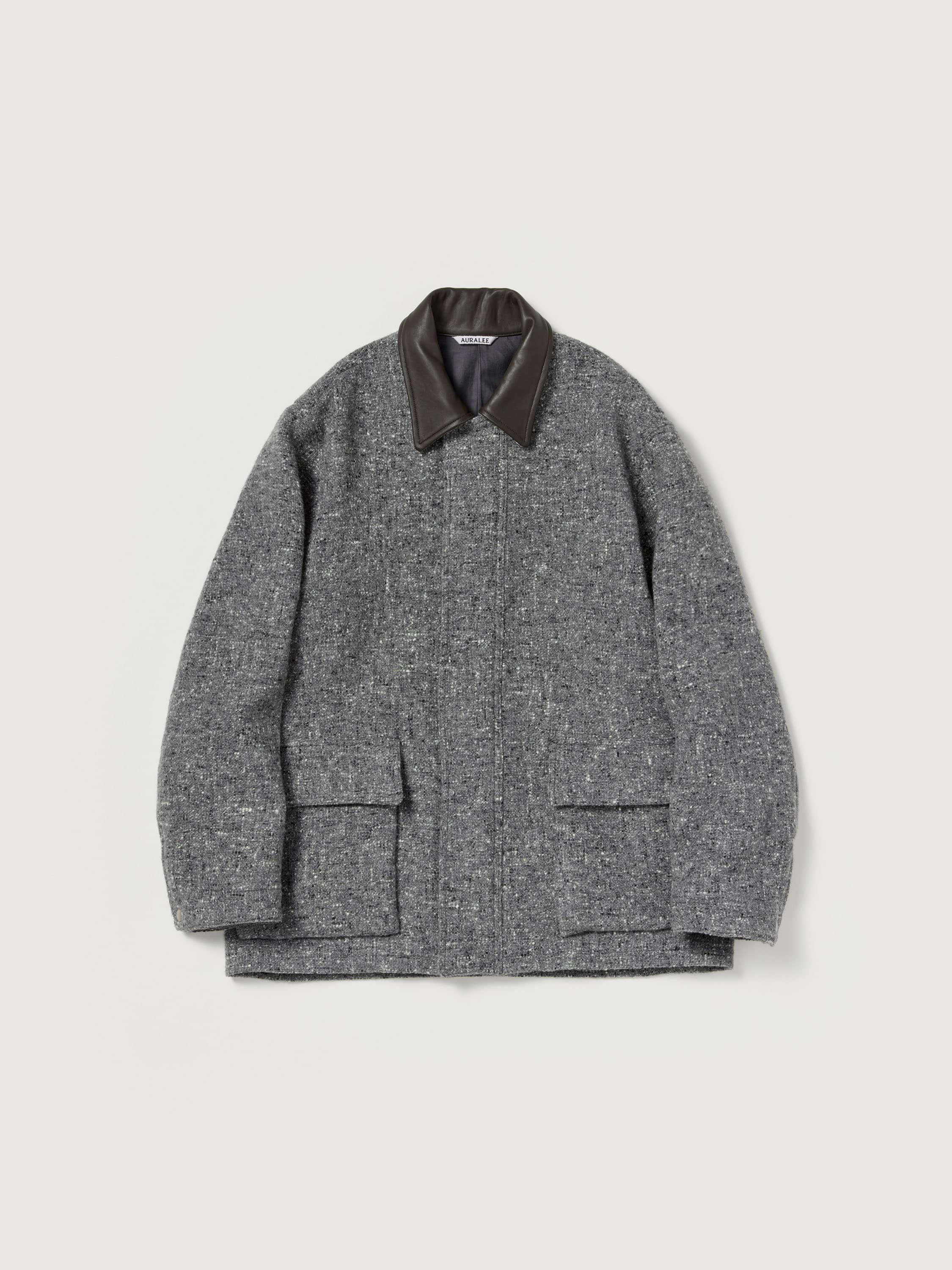 HOMESPUN TWEED ZIP BLOUSON 詳細画像 MIX GRAY 6