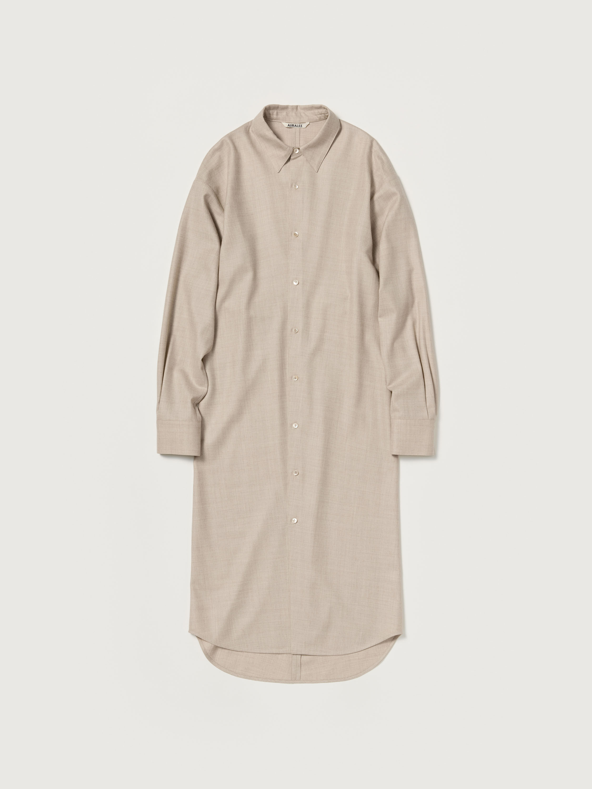 SUPER LIGHT WOOL SHIRT DRESS 詳細画像 TOP BEIGE 1