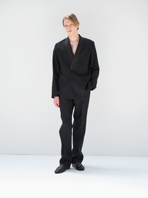HIGH-DENSITY WOOL WORSTED SLACKS