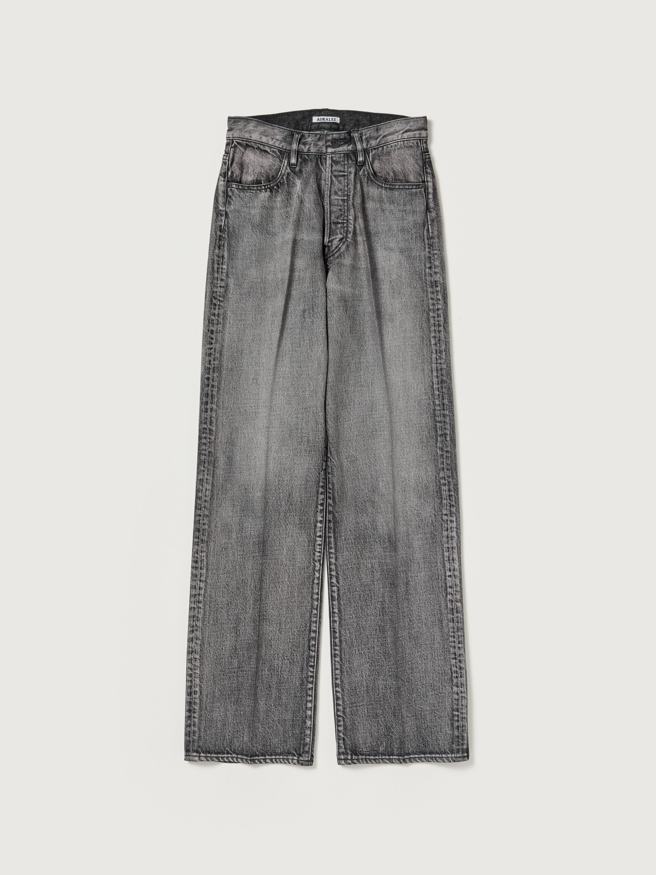 FADED HEAVY DENIM CENTER-PLEATED PANTS 詳細画像 FADED BLACK 1