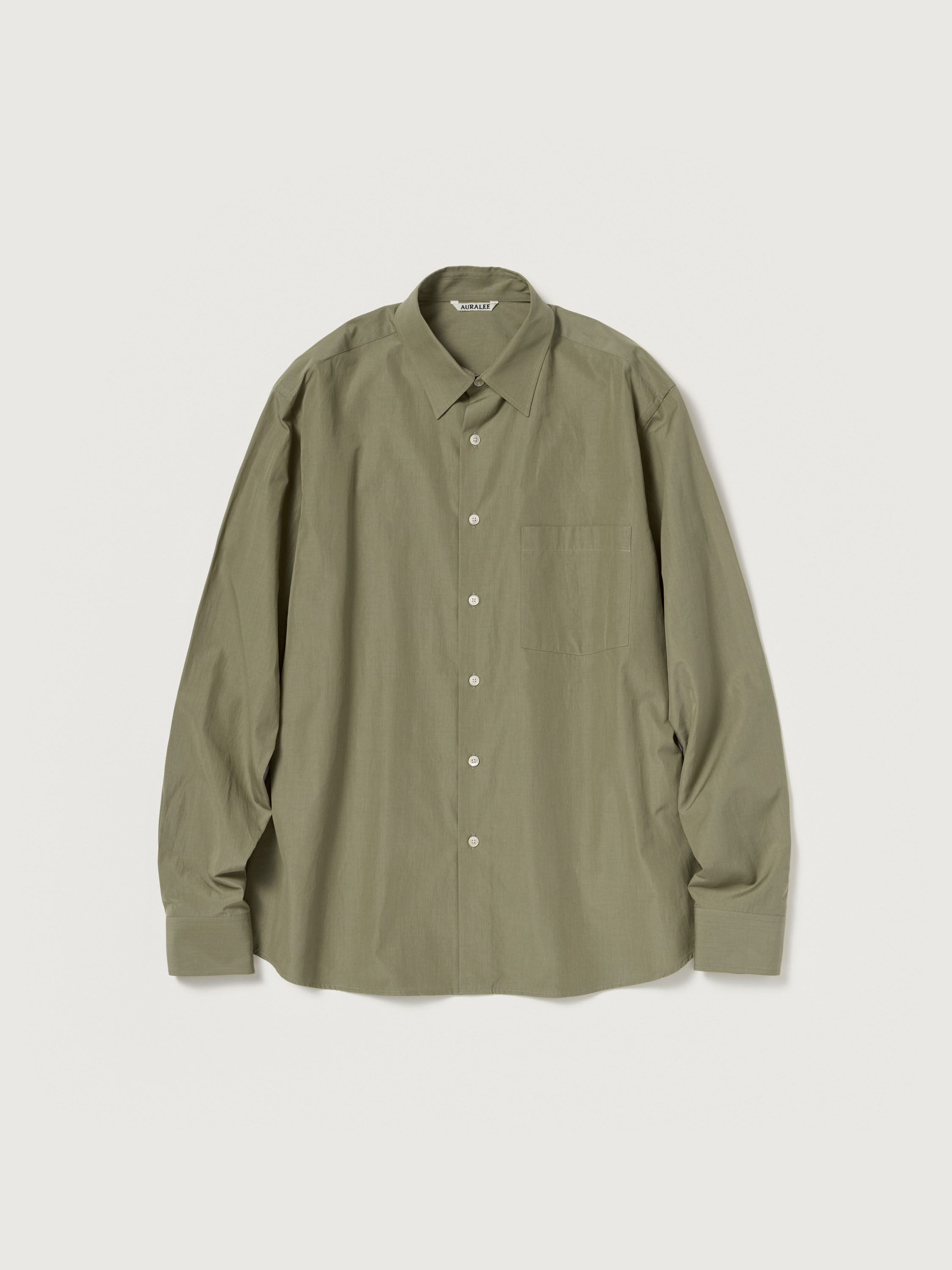 FINX LIGHT WEATHER CHAMBRAY SHIRT 詳細画像 OLIVE BROWN CHAMBRAY 4