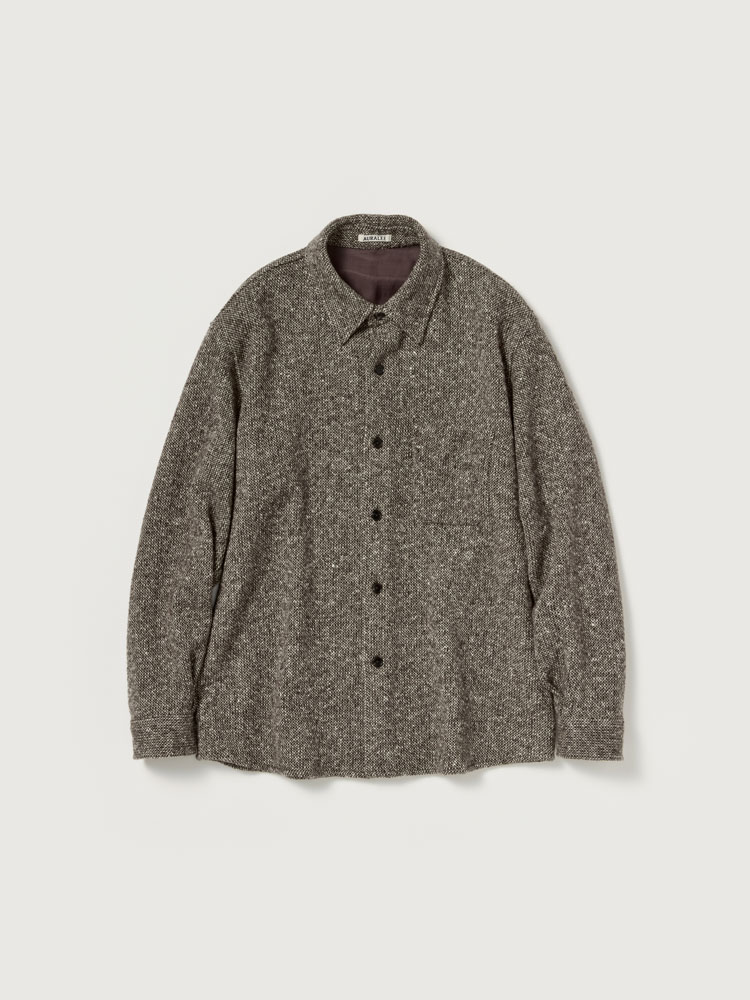 HOMESPUN TWEED SHIRT BLOUSON