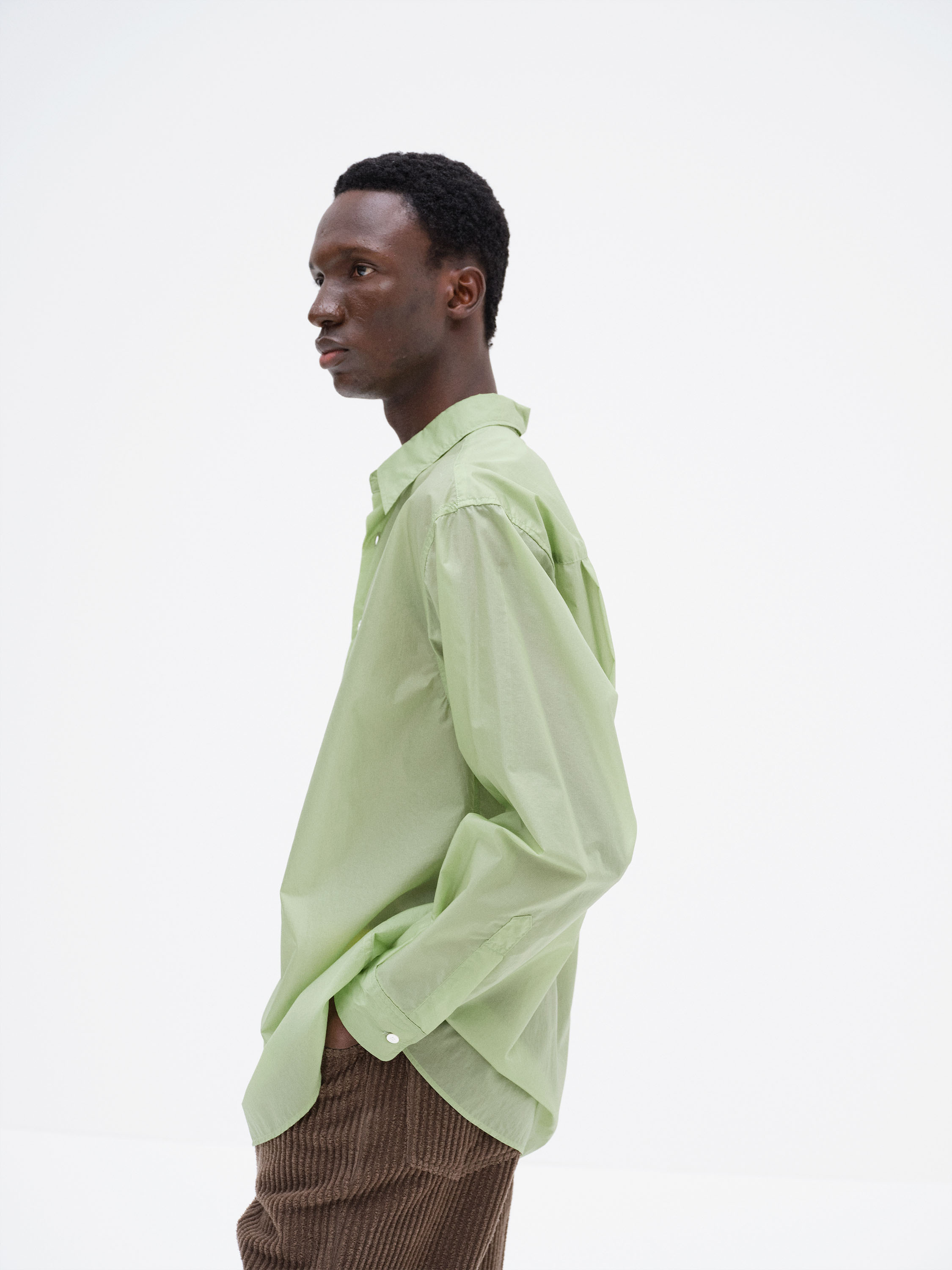 SHEER NYLON RIPSTOP SHIRT 詳細画像 LIGHT GREEN 3